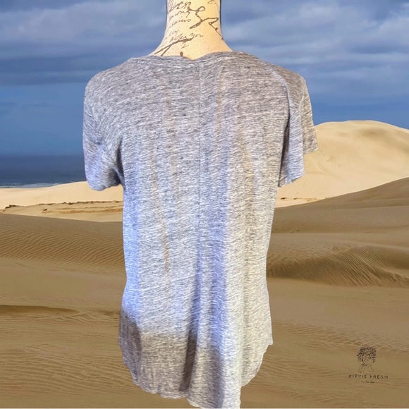 Tahari Women’s 100% Linen Blue T Shirt & Longer Cardigan Matching Set M - Picture 6 of 6